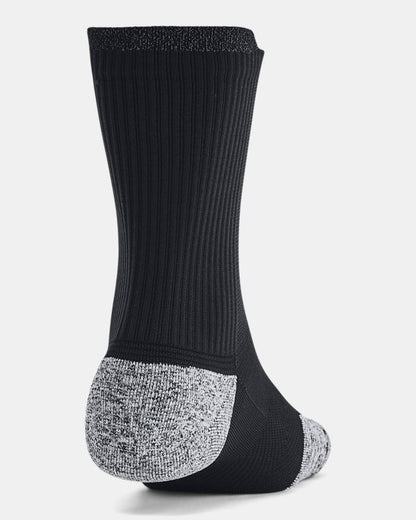 UA ArmourDry Run Cushion Unisex 3 Pack Mid Crew Socks