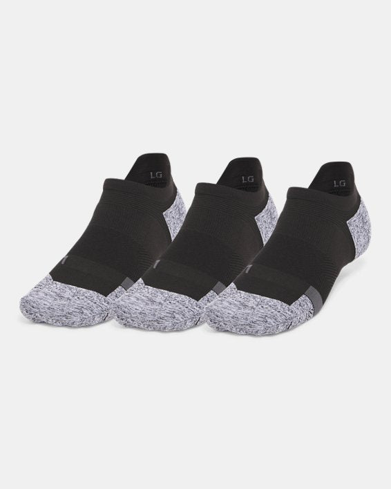 UA ArmourDry Pro Unisex 3 Pack No Show Socks