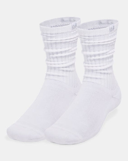 UA Sportstyle Cotton Scrunch Unisex 2 Pack Crew Socks