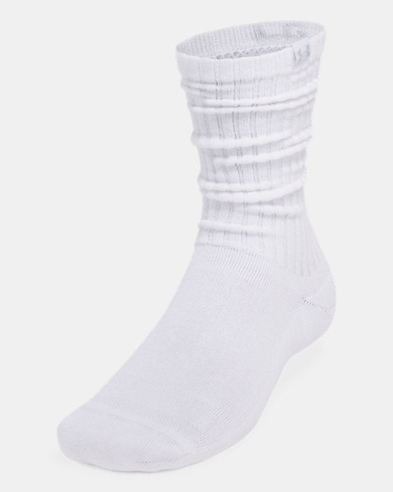 UA Sportstyle Cotton Scrunch Unisex 2 Pack Crew Socks
