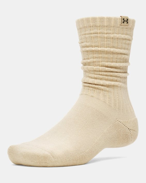 UA Sportstyle Cotton Scrunch Unisex 2 Pack Crew Socks