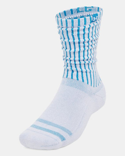 UA Sportstyle Cotton Scrunch Unisex 2 Pack Crew Socks