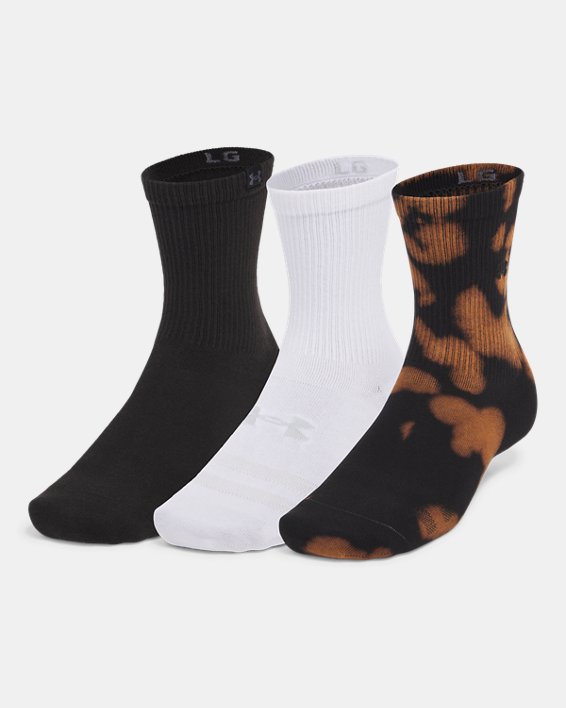 UA Sportstyle Cotton Unisex 3 Pack Crew Socks