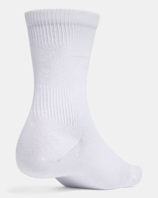 UA Sportstyle Cotton Unisex 3 Pack Crew Socks