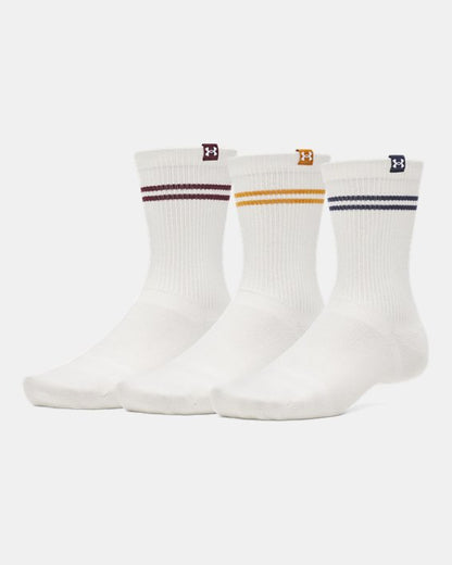 UA Sportstyle Cotton Unisex 3 Pack Crew Socks
