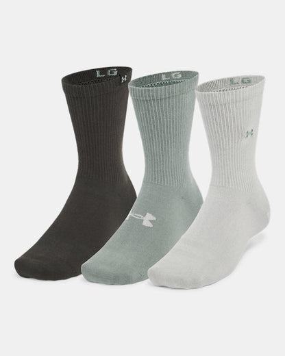 UA Sportstyle Cotton Unisex 3 Pack Crew Socks