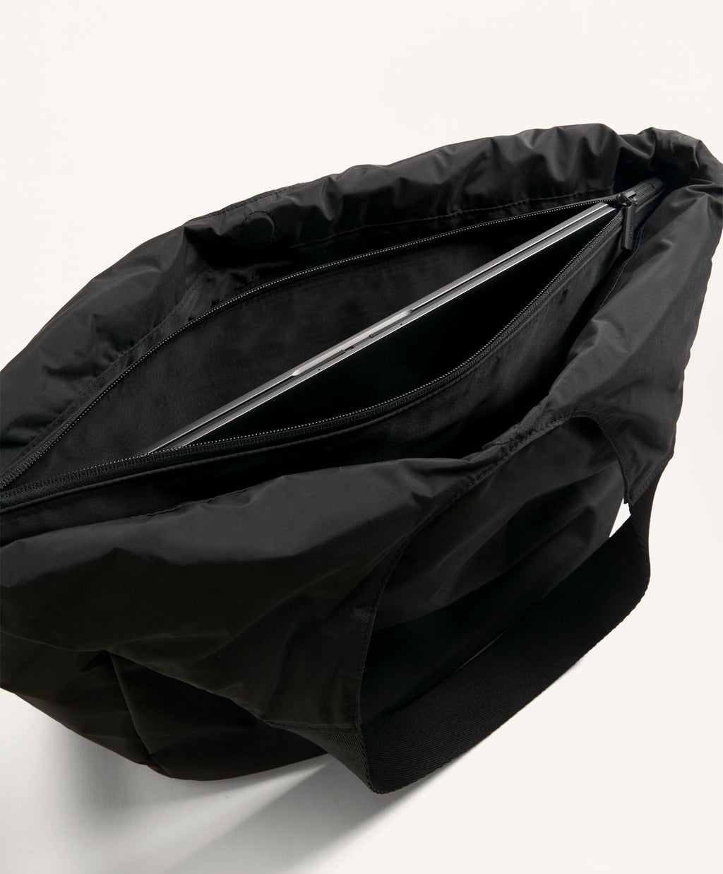 SHOPPER BAG WITH CONTRASTING HANDLE