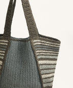 STRIPED SHOPPER BAG