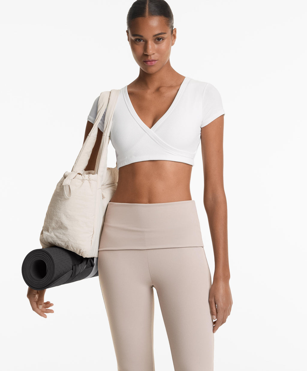 CRISS CROSS RIB TANK TOP MODAL BLEND