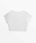 CRISS CROSS RIB TANK TOP MODAL BLEND