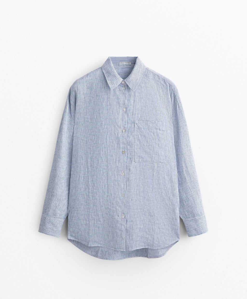 100% LINEN RELAXED STRIPED SHIRT