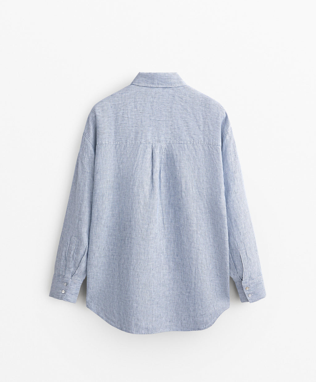 100% LINEN RELAXED STRIPED SHIRT