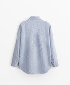 100% LINEN RELAXED STRIPED SHIRT