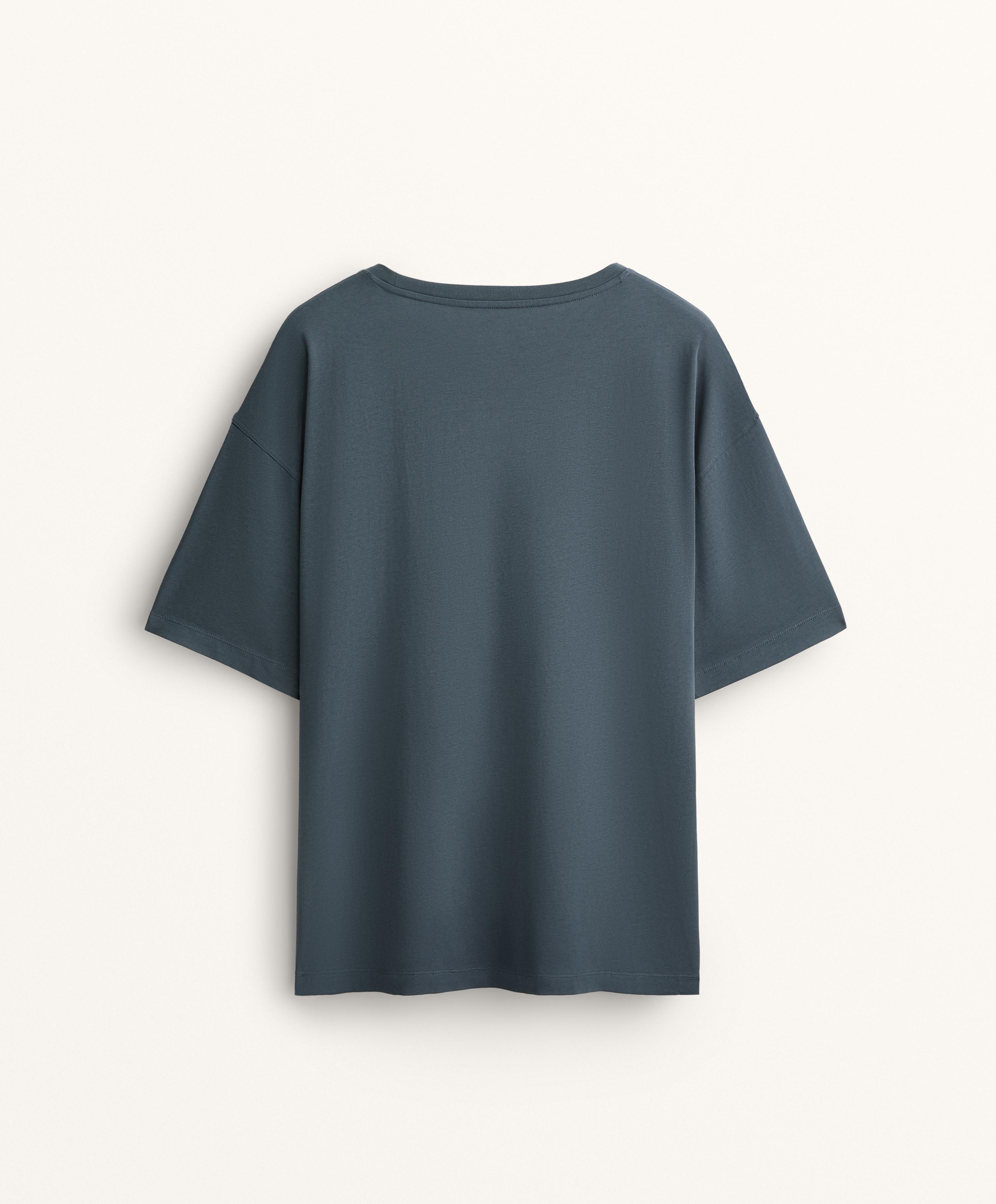 SHORT SLEEVE COTTON BLEND T SHIRT