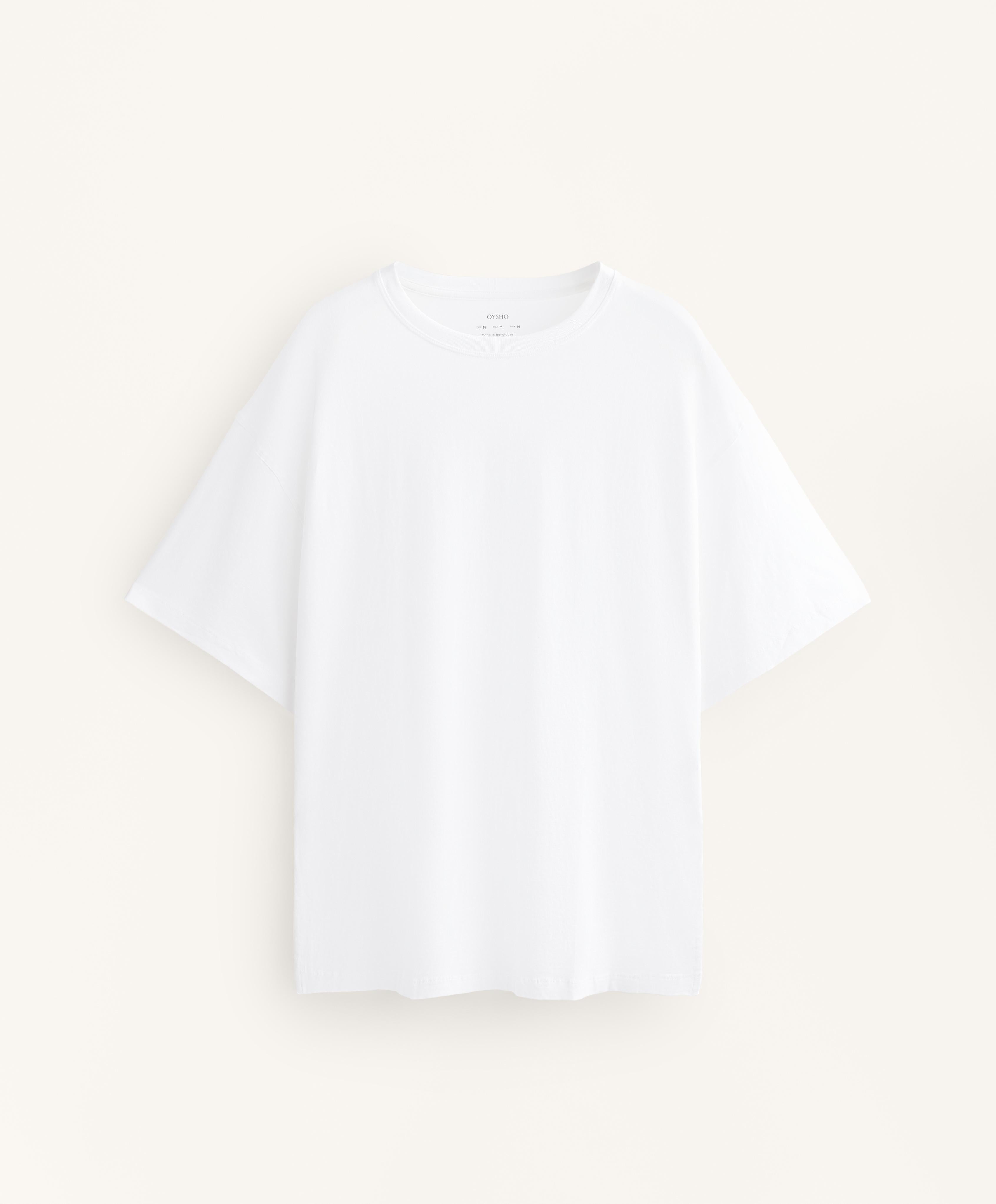SHORT SLEEVE COTTON BLEND T SHIRT