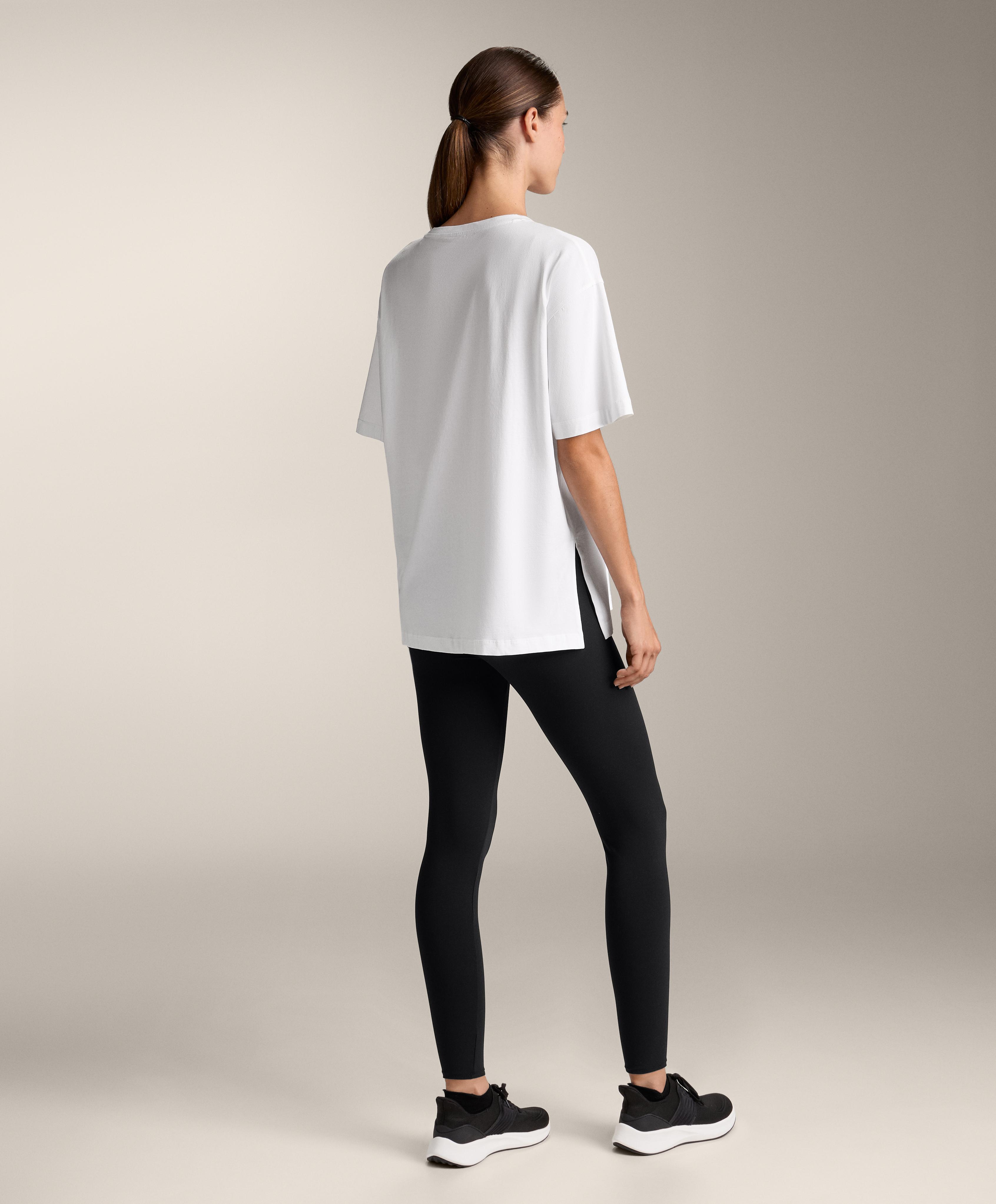SHORT SLEEVE COTTON BLEND T SHIRT