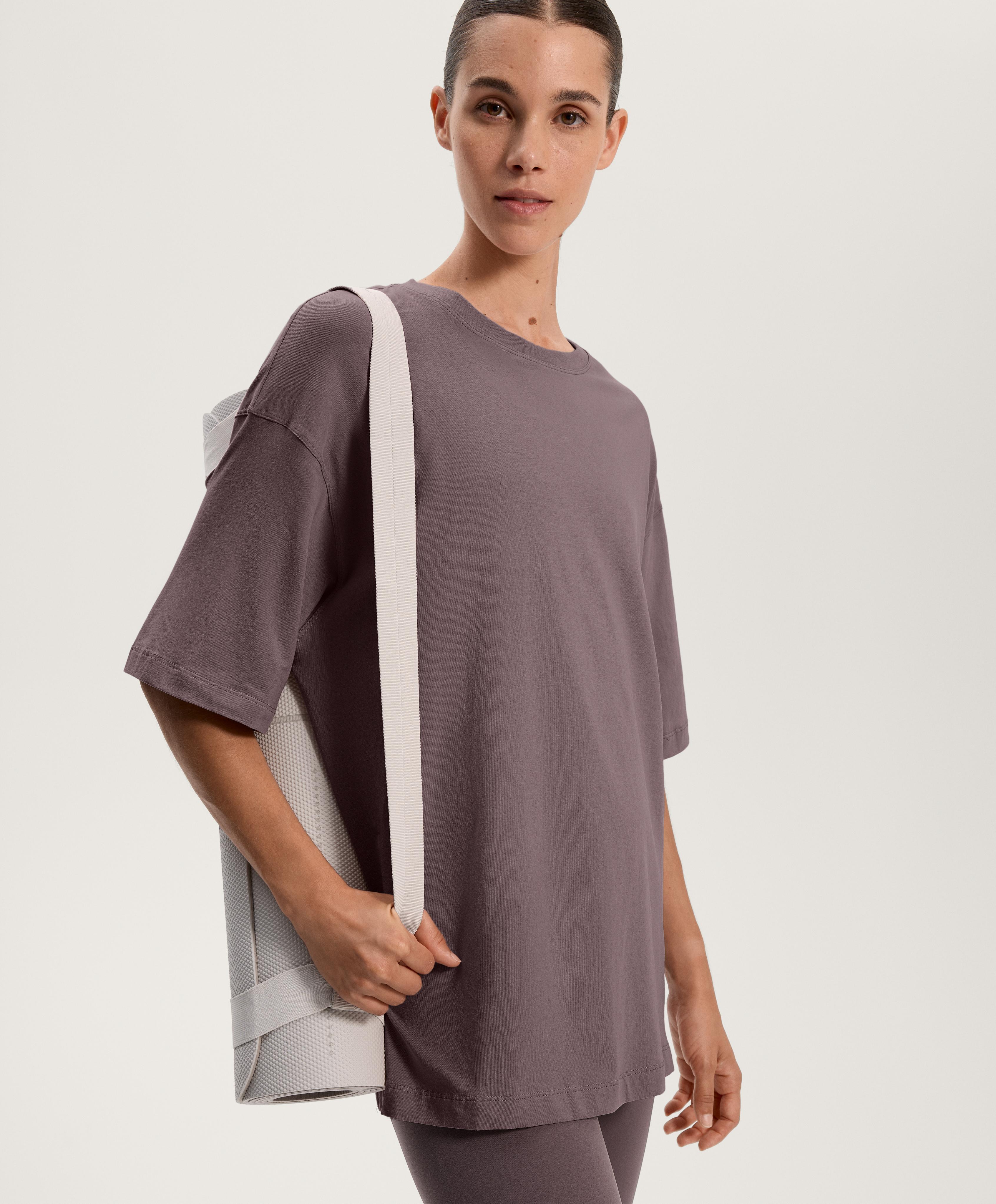 SHORT SLEEVE COTTON BLEND T SHIRT