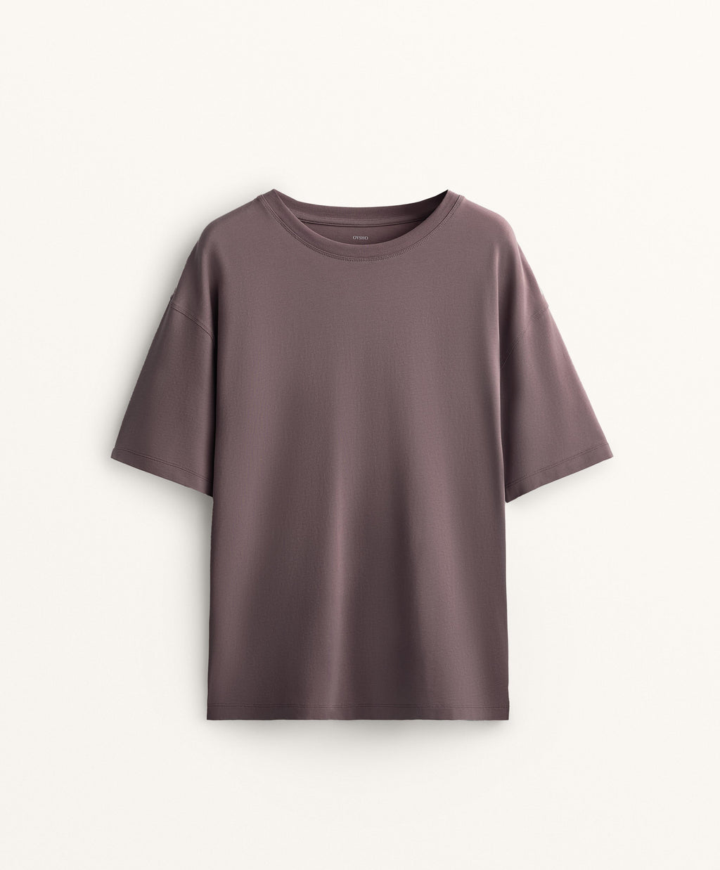 SHORT SLEEVE COTTON BLEND T SHIRT