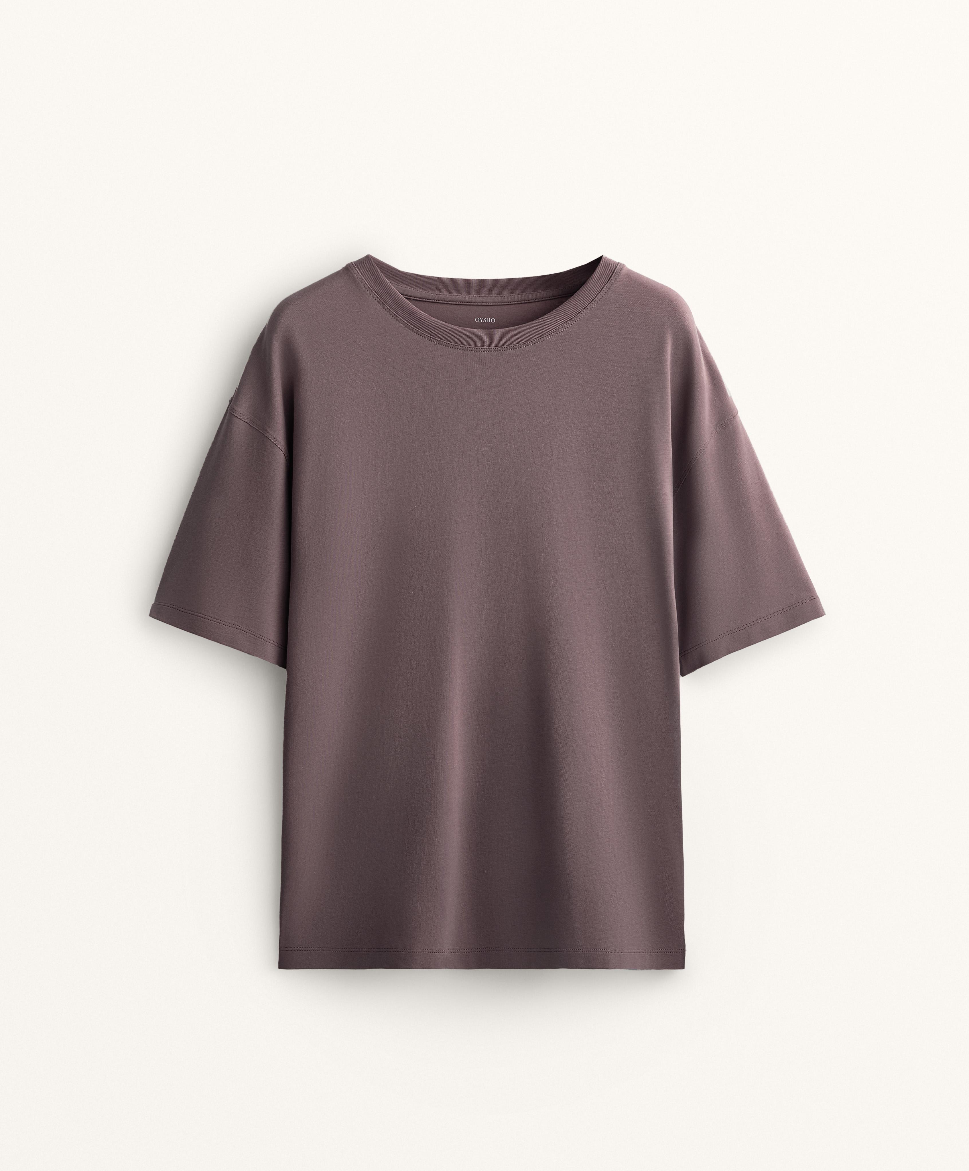 SHORT SLEEVE COTTON BLEND T SHIRT