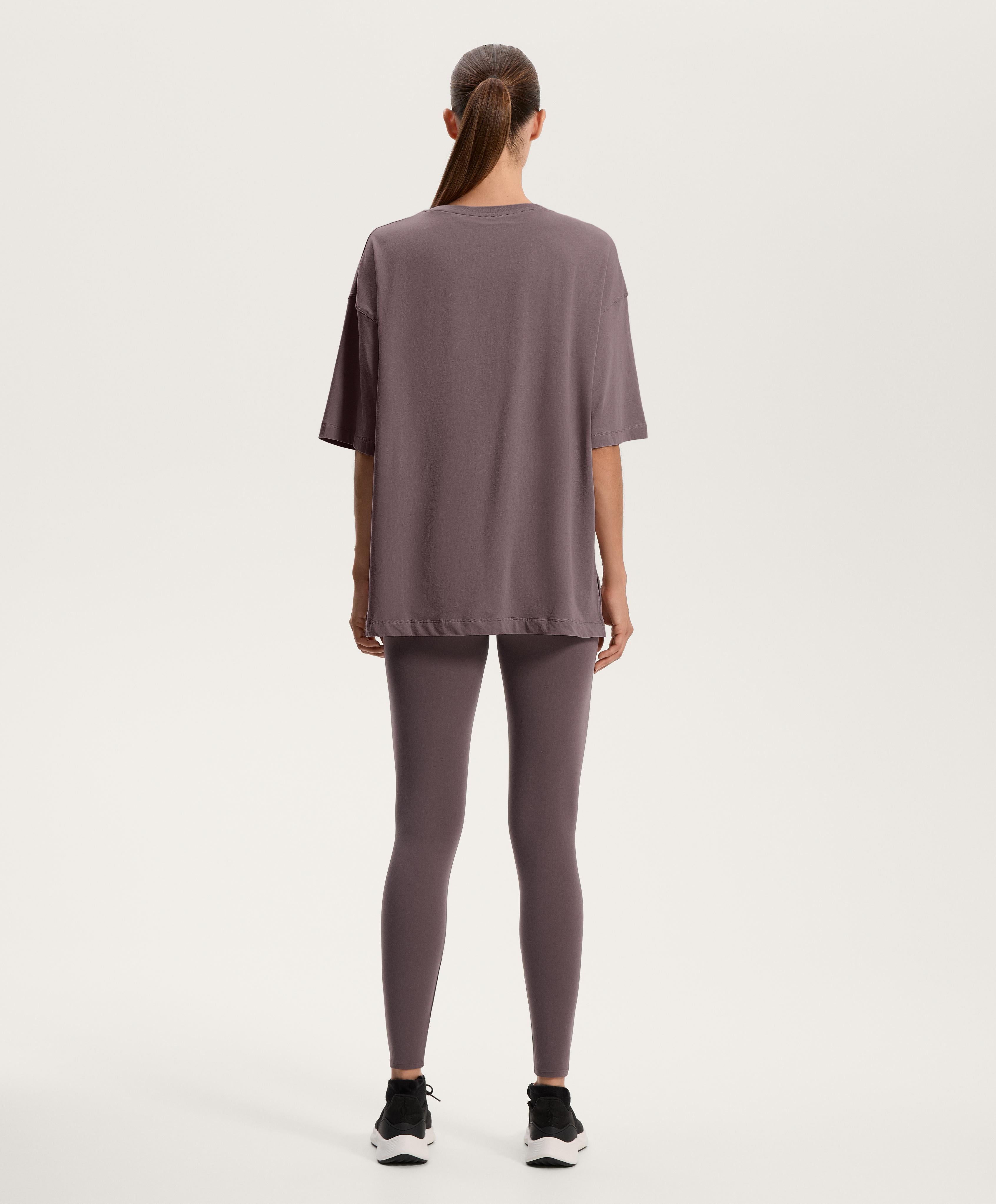 SHORT SLEEVE COTTON BLEND T SHIRT