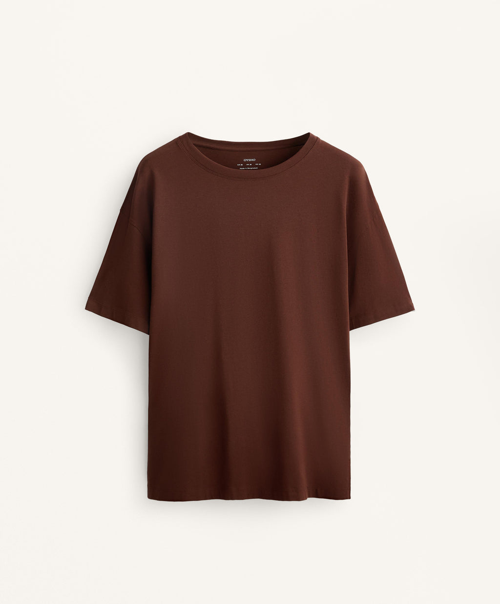 SHORT SLEEVE COTTON BLEND T SHIRT