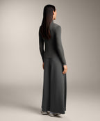 HIGH NECK RIB T SHIRT WITH LYOCELL