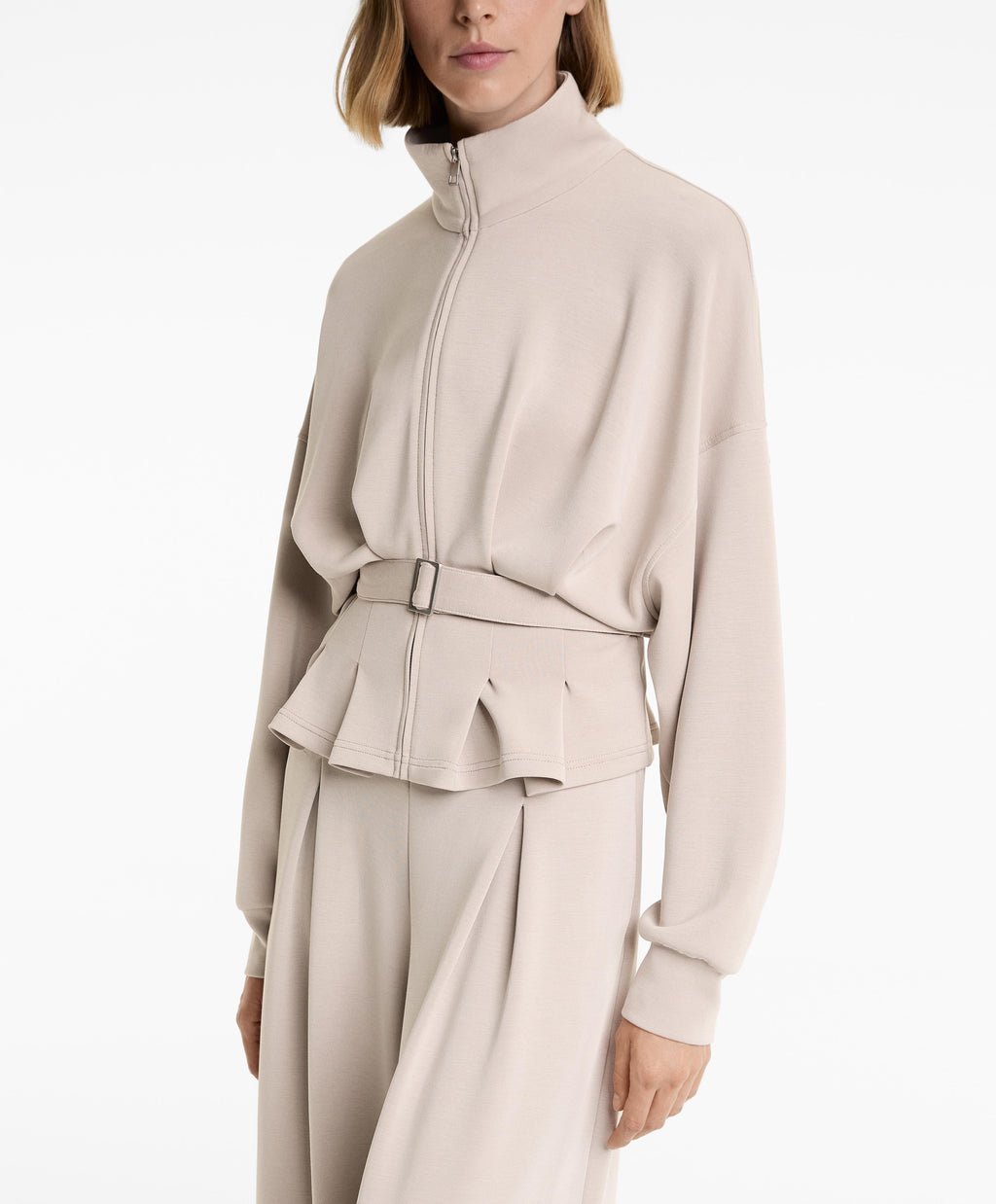 SOFT TOUCH MODAL BELTED JACKET