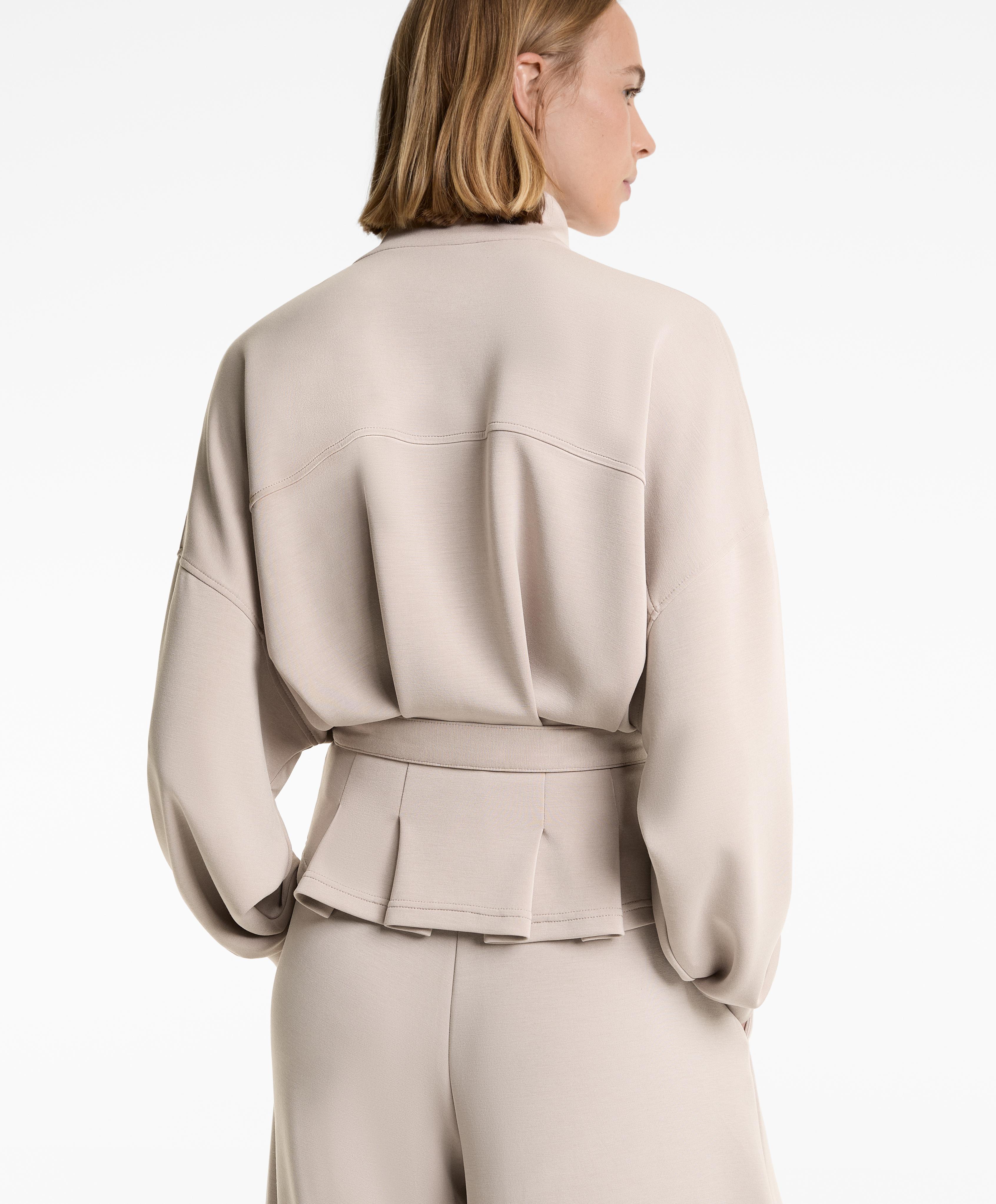 SOFT TOUCH MODAL BELTED JACKET