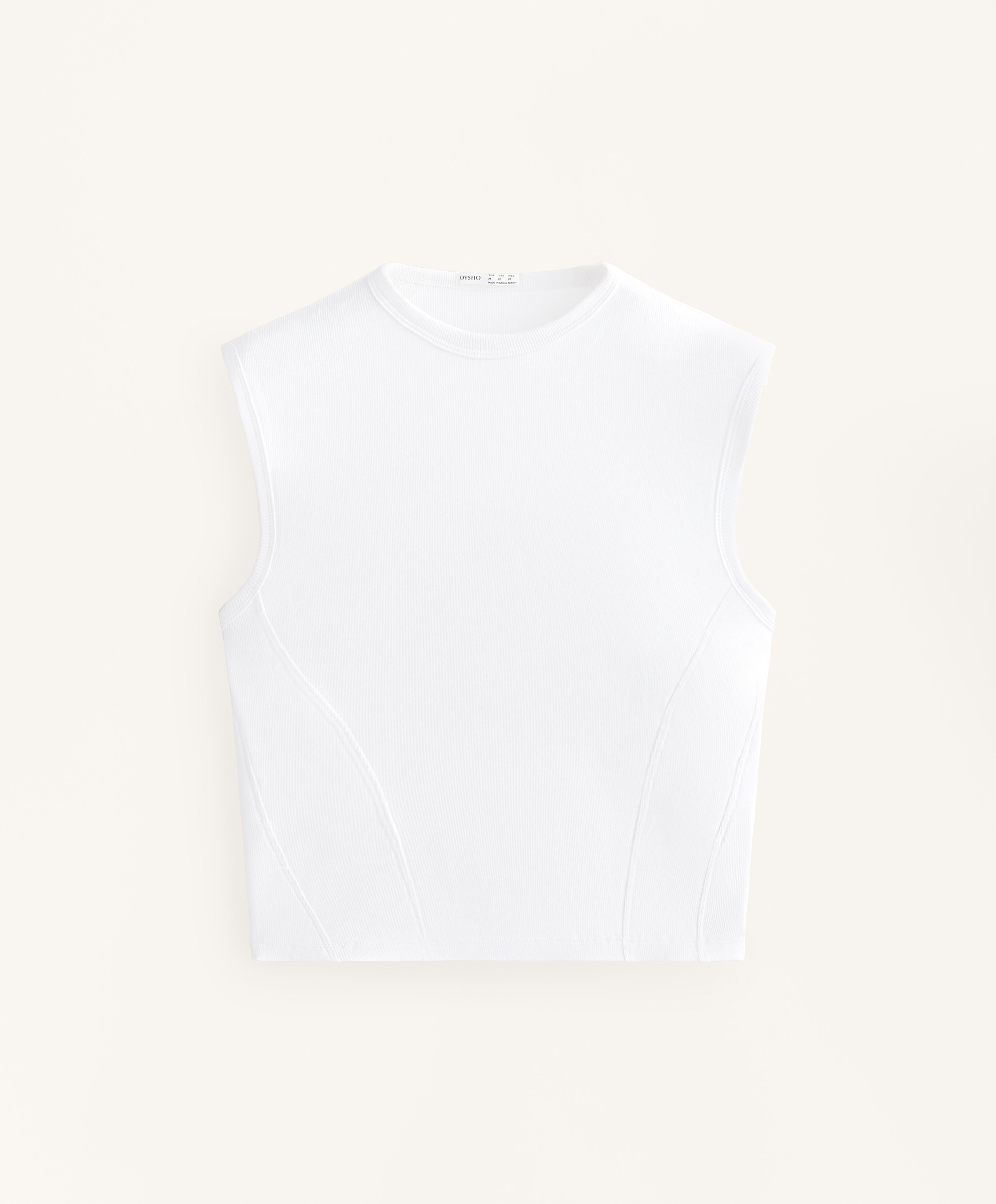SHORT SLEEVE RIB T SHIRT WITH COTTON AND MODAL