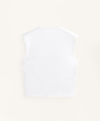 SHORT SLEEVE RIB T SHIRT WITH COTTON AND MODAL