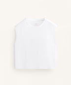 COTTON BLEND SLEEVELESS T SHIRT