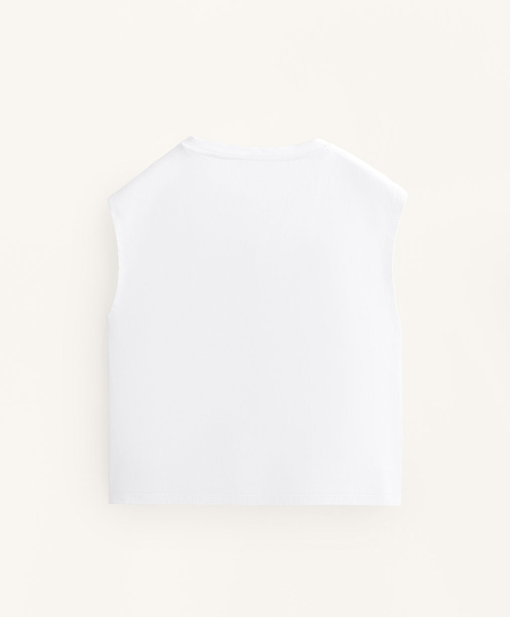 COTTON BLEND SLEEVELESS T SHIRT