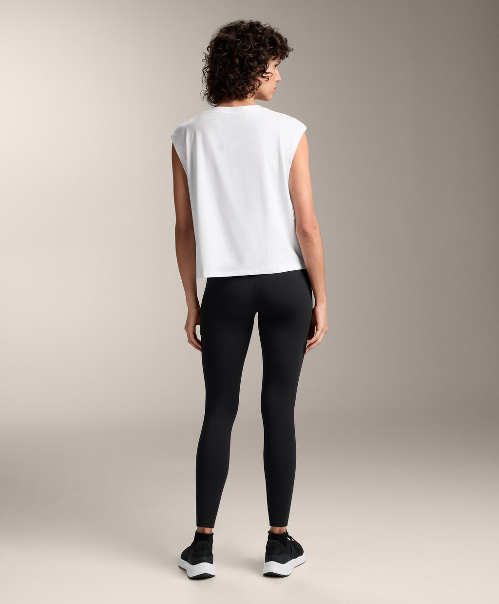 COTTON BLEND SLEEVELESS T SHIRT