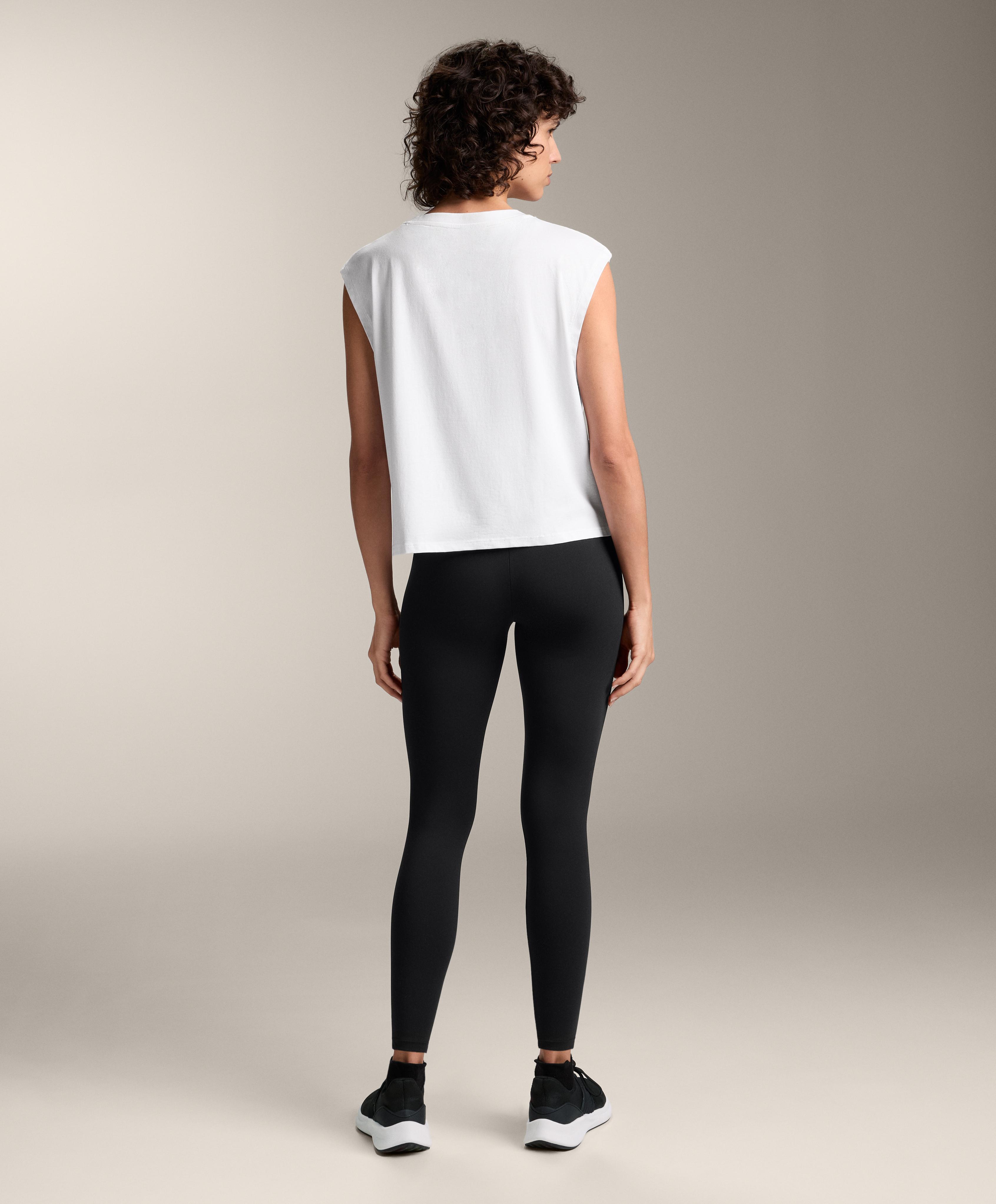 COTTON BLEND SLEEVELESS T SHIRT