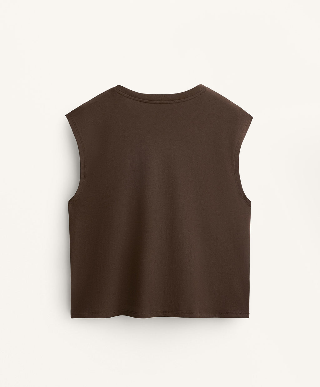 COTTON BLEND SLEEVELESS T SHIRT
