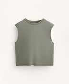 MODAL BLEND SLEEVELESS T SHIRT