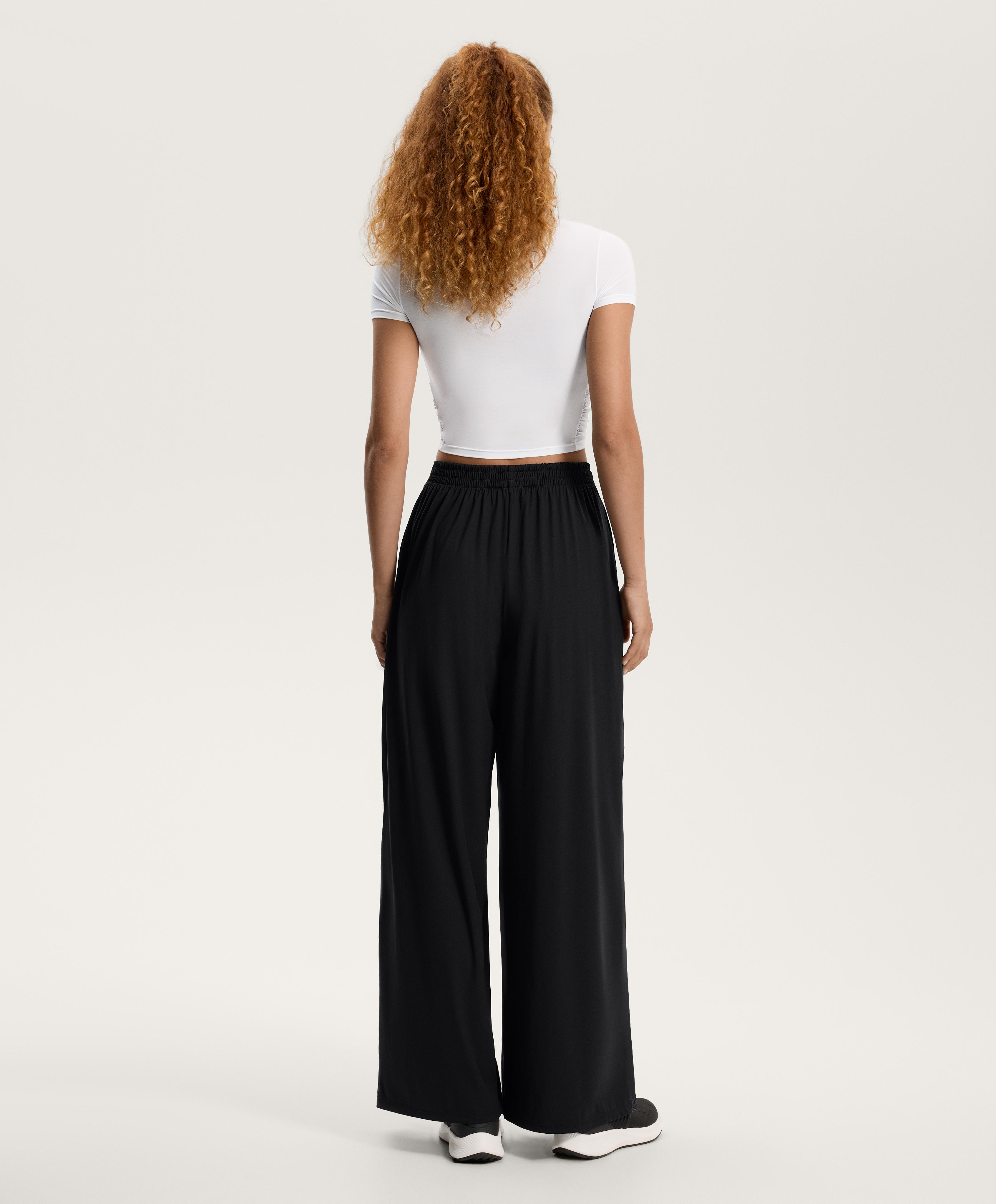 GATHERED CROP SHORT SLEEVE T SHIRT