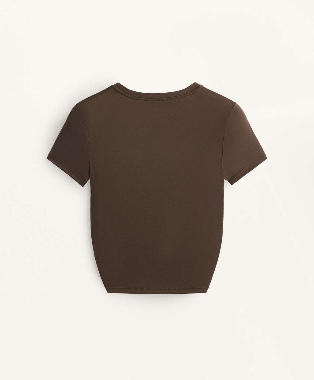 GATHERED CROP SHORT SLEEVE T SHIRT