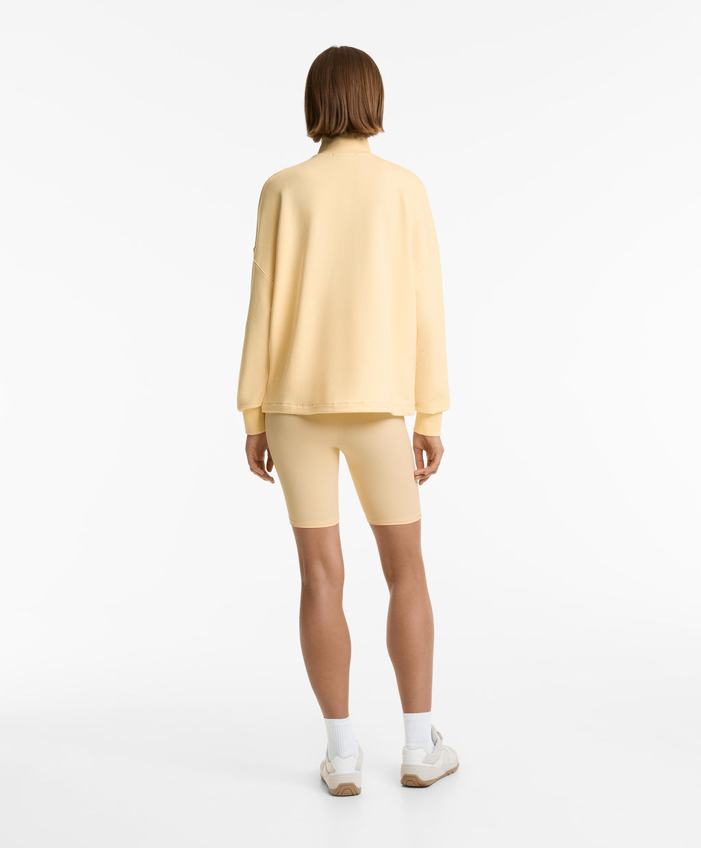 HIGH NECK SWEATSHIRT WITH COTTON AND MODAL