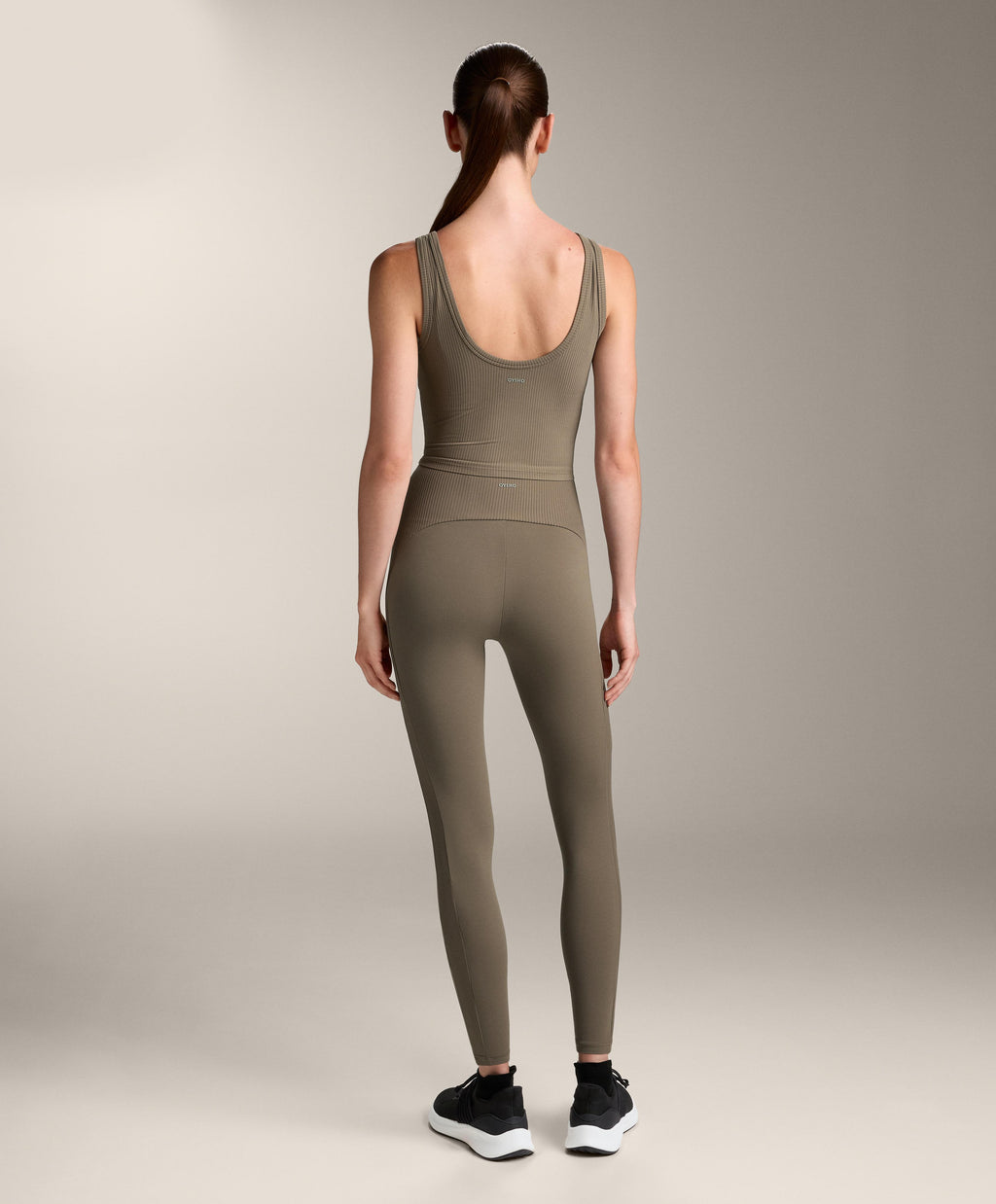 COMFORTLUX HIGH RISE ANKLE LENGTH RIB LEGGINGS