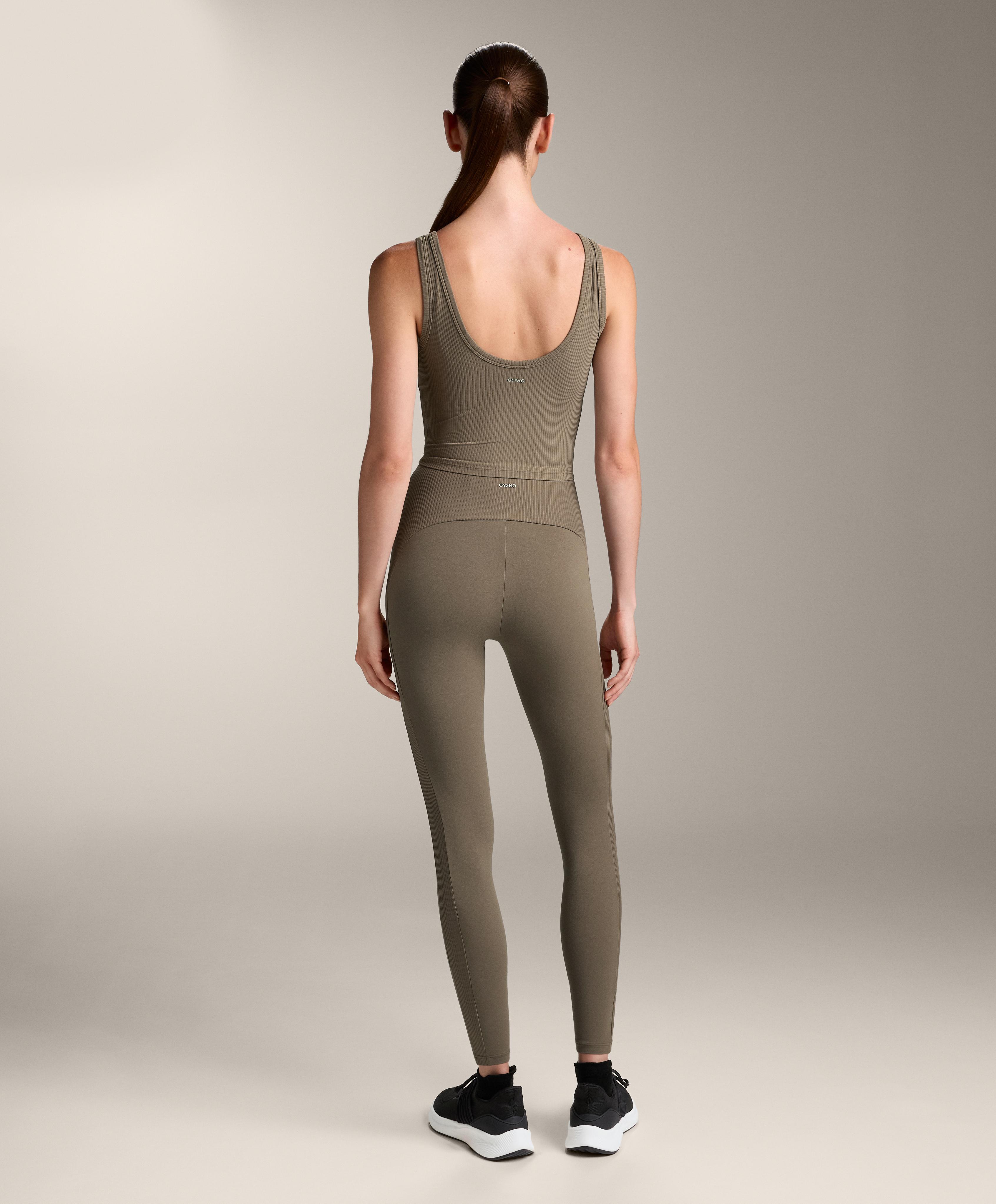 COMFORTLUX HIGH RISE ANKLE LENGTH RIB LEGGINGS