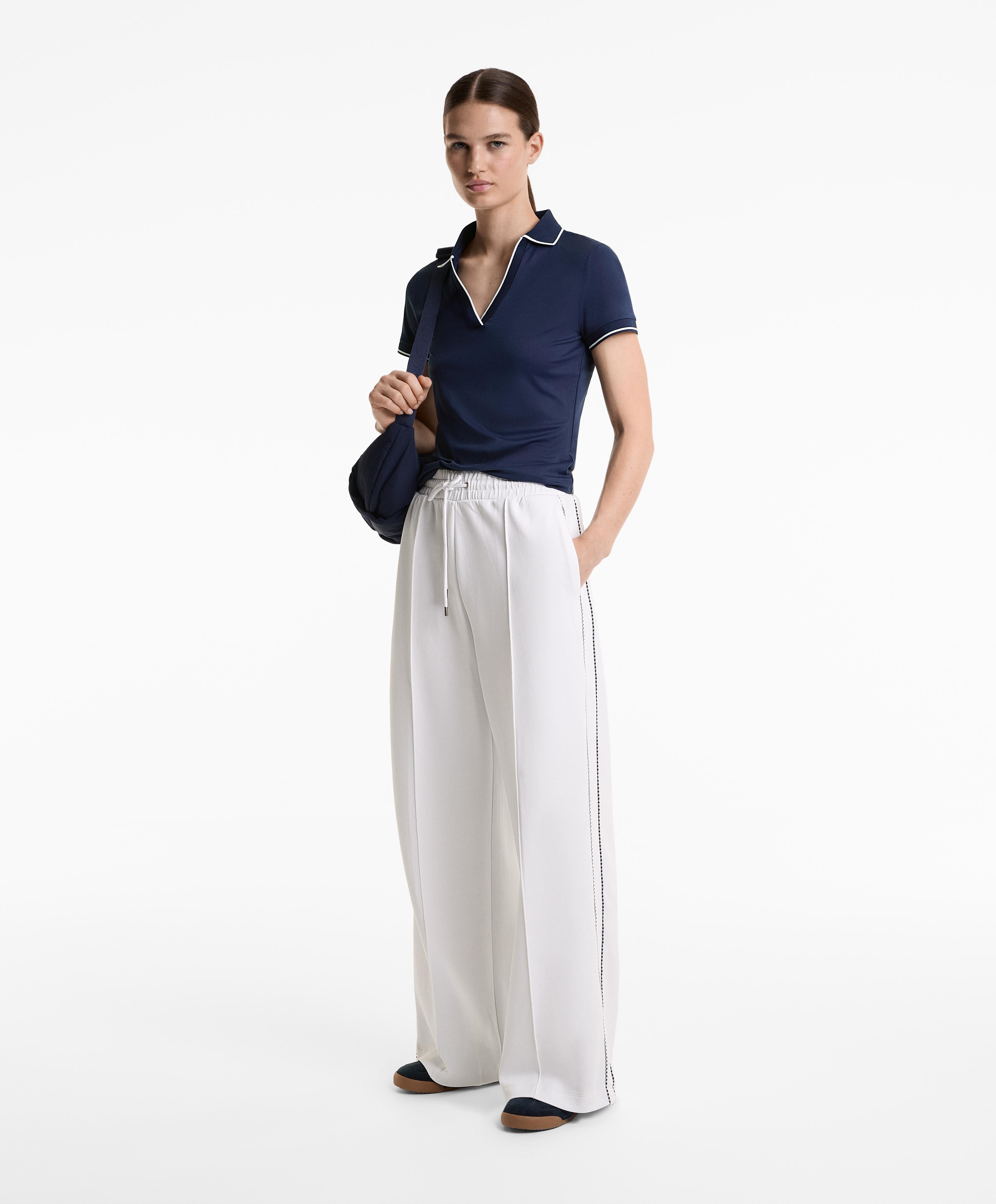 SHORT SLEEVE PIPING COMFORTLUX POLO SHIRT