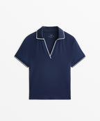 SHORT SLEEVE PIPING COMFORTLUX POLO SHIRT