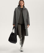 LONG SLEEVE T SHIRT WITH BACK PLEAT IN A MODAL BLEND
