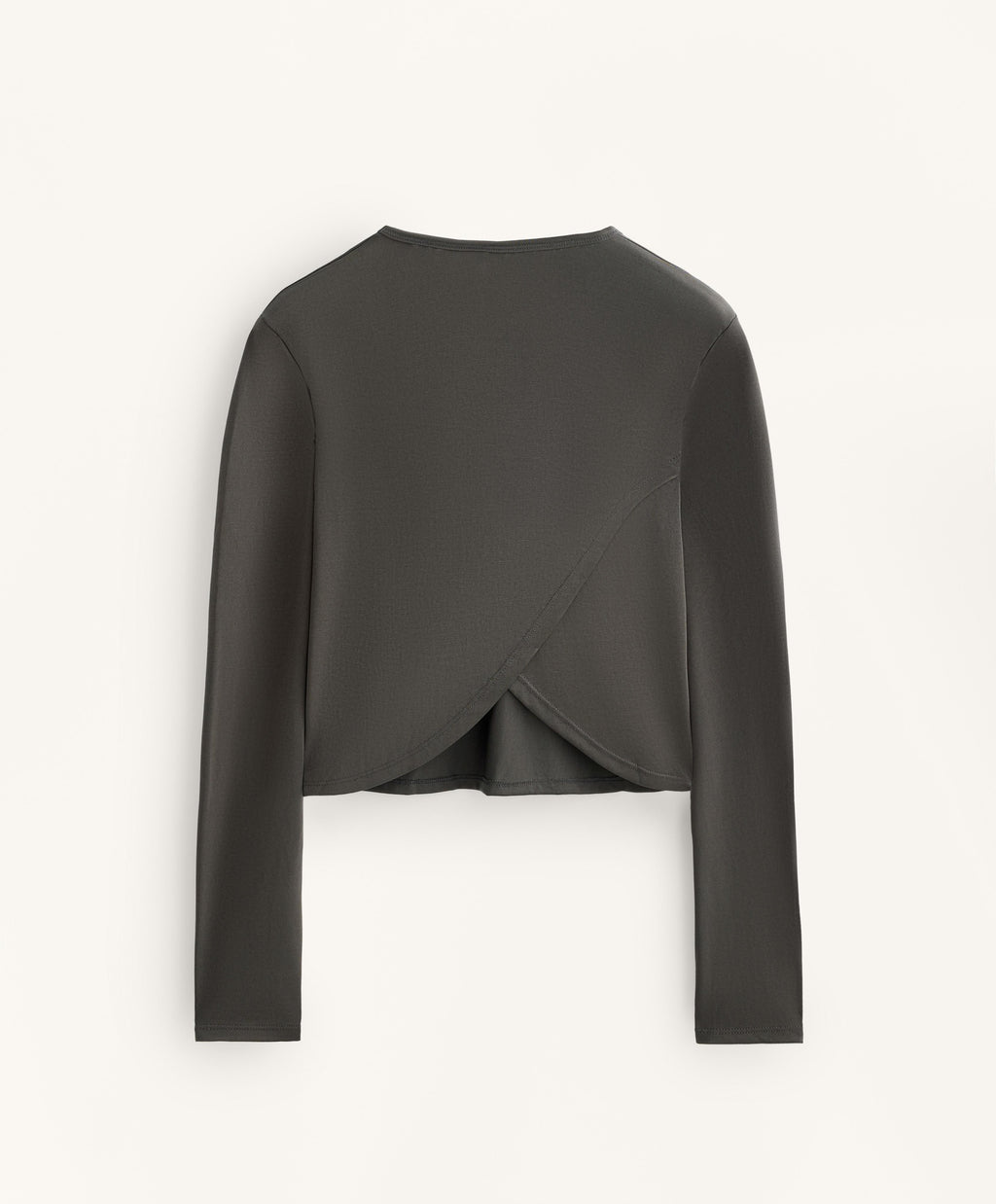 CROSS BACK CROPPED T SHIRT WITH MODAL