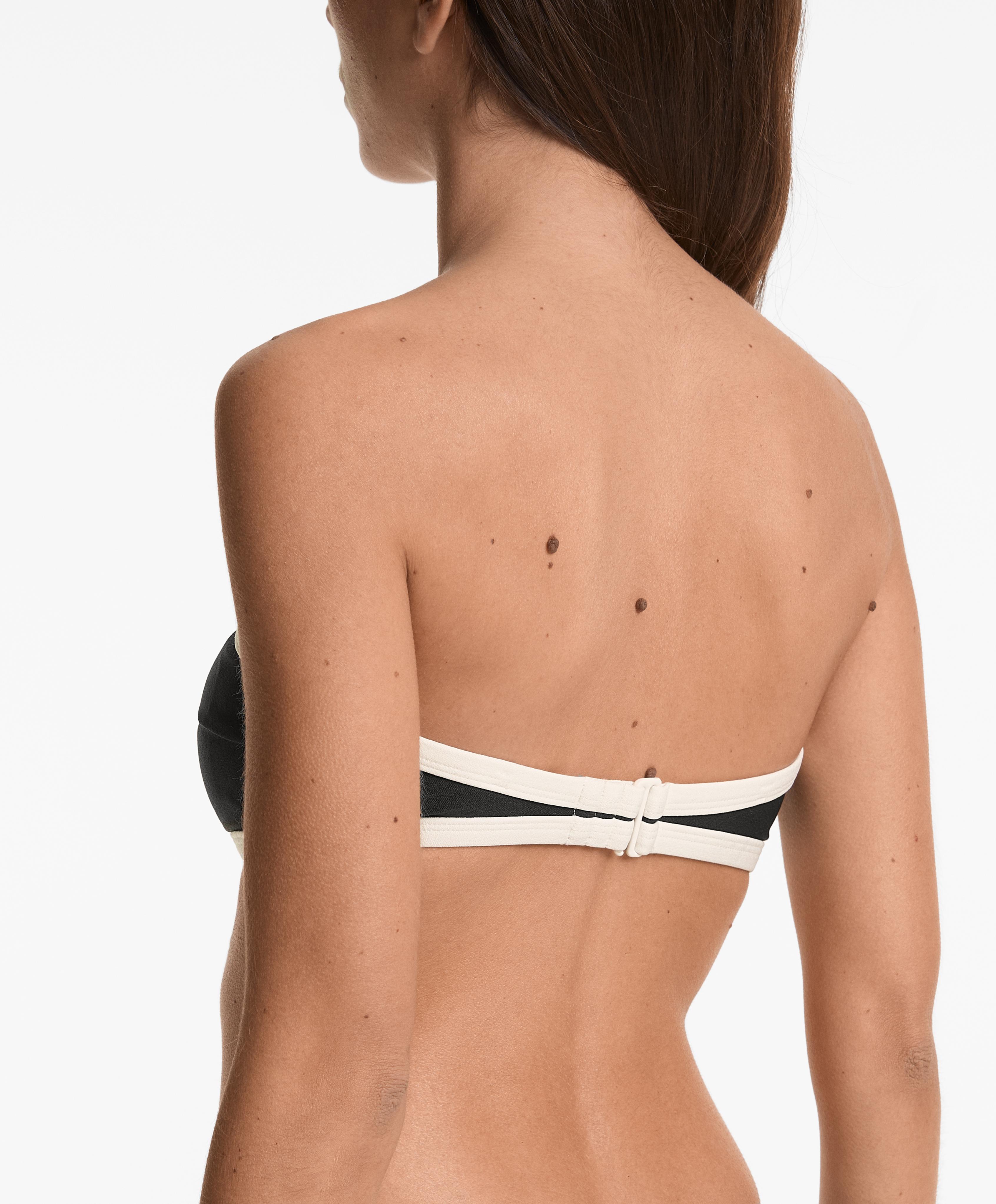 BANDEAU BIKINI WITH CONTRAST TRIM