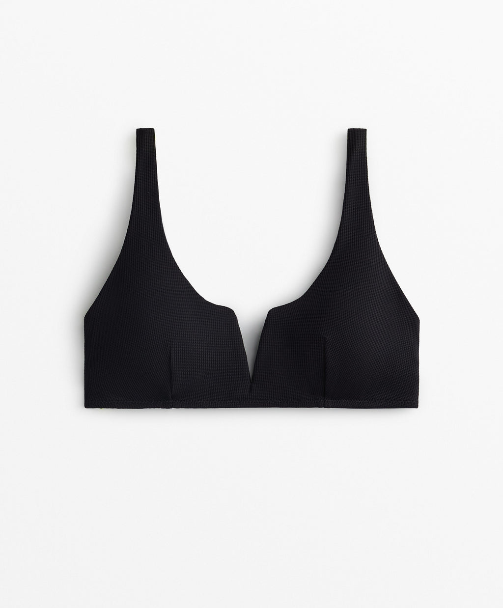 PIQUE HALTERNECK BIKINI TOP