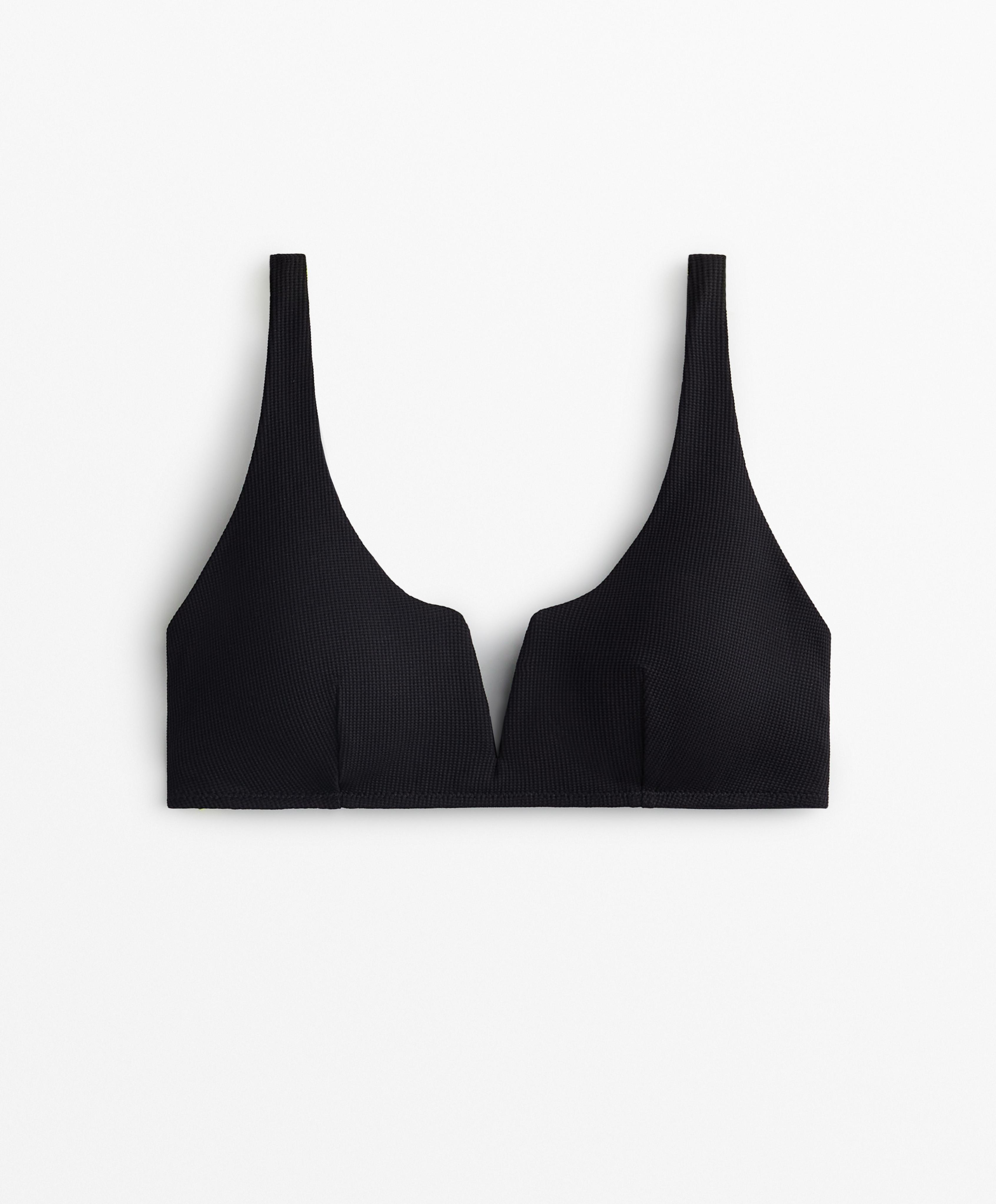 PIQUE HALTERNECK BIKINI TOP