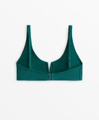 PIQUE HALTERNECK BIKINI TOP