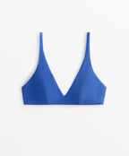 HALTERNECK CRINKLE BIKINI TOP